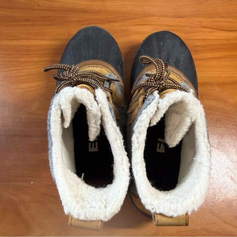 Sorel Out N About Plus Boot‎ Snow Winter Lace Up Waterproof Quarry Grey Tan Duck